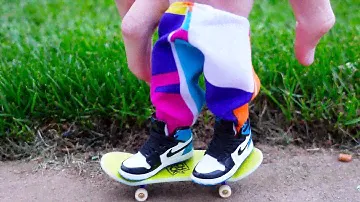 BMX Палец | Знакомство с велосипедом Tech Deck Finger BMX | Трюки на кинетическом песке | Мини Найки