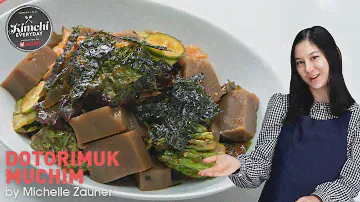 Dotorimuk Muchim / 도토리묵 무침 / Michelle Zauner's Korean Acorn Jelly Salad Recipe with H Mart!