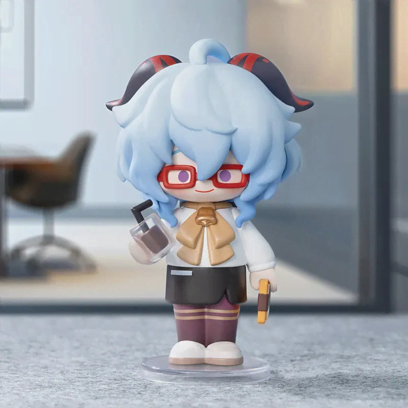 Экшн-фигурки POP MART Genshin Impact Dress-Up Dreams, тематические фигурки Chibi, загадочная коробка, 1 шт./12 шт.-0