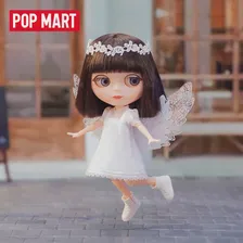 POP MART Blythe × LACELLE Angel Клубничное платье Подвижная кукла BJD игрушка Kawaii Фигурка Игрушки Коллекционная модель Mystery Box