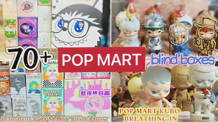 70+ POP MART blind box unboxing | hirono | molly | kubo | labubu and more
