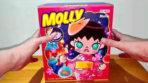 Unboxing Pop Mart Molly Chibi Maruko Chan - Summer Festival (泡泡玛特)