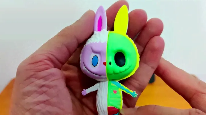 Unboxing Labubu 'Half' Blister Pack - Pop Mart x How2Work (泡泡玛特)