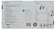 MART Кронштейны для техники MART Кронштейн настенный MART 3022 22-42" (наклон 0°/+10°, вылет 25 мм, до 30 кг, черный) подставка/крепление
