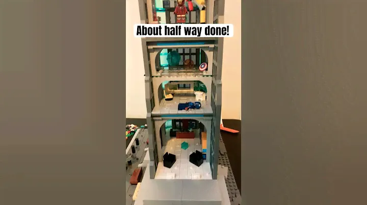 Half way done with the LEGO avengers tower!