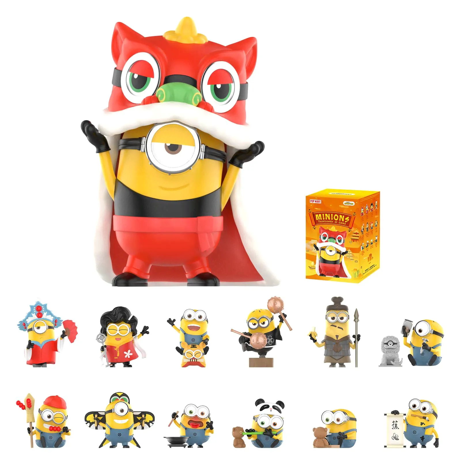 Коллекционная фигурка Слепая коробка POP MART Minions Travelogues of China Series
