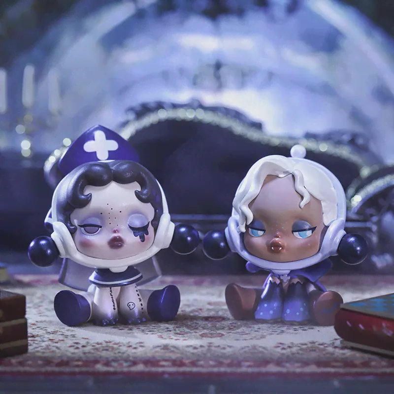 POP MART загадочная коробка Skullpanda серия древнего замка коллекционные милые невидимые коробки кавайные игрушки Фигурки детские игрушки Рождес... (art.: 3920bfa6b1c1e)-4