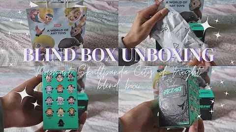 Unboxing Popmart X Skullpanda blind boxes | City of Night series