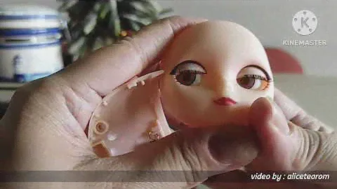 Opening Blythe Popmart Doll head for customize - Changing Eyes Bauschlomb x Popmart Edition