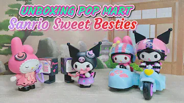 ASMR Unboxing Pop Mart Sanrio Characters Sweet Besties blind boxes: Kuromi and My Melody