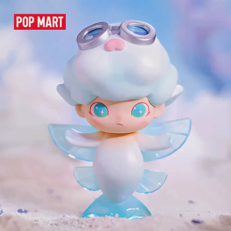 Оригинальные детские игрушки Popmart Dimoo, аквариумная серия, коробка с сюрпризом, Сумка с сюрпризом, экшн-фигурка для девочек, подарок на день рождения (art.: 3920c3b428729)-2