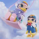 POP MART MEGA SPACE Молли 1000% Дональд Дак и Дейзи ограниченный выпуск