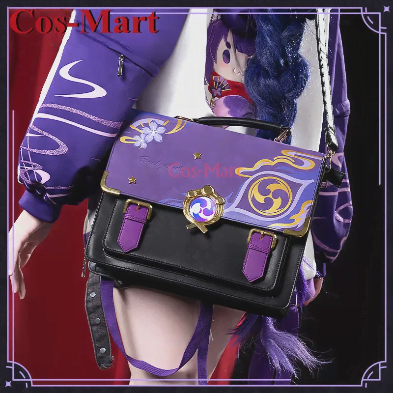 Cos-Mart Genshin Impact Raiden Shogun сумка для косплея отпечаток в стиле преппи рюкзак модная сумка-мессенджер (art.: 3920c4413f938)-2