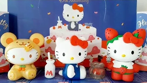 Unboxing blind box of POPMART Hello Kitty 45th Anniversary 💝💖🎁🎁🎂🩷