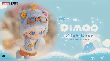 DIMOO Pilot Bear Action Figure