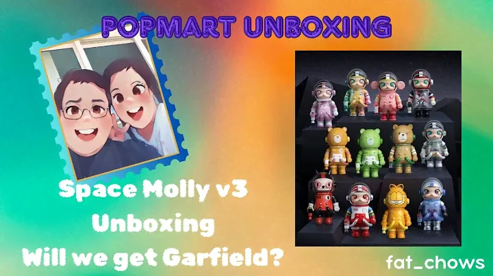 Unboxing POPMART Space Molly 100% v3. #2 Will we get a Garfield? #popmart #spacemolly  #unboxing