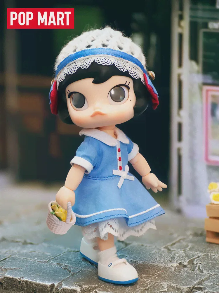 POP MART MOLLY & BLYTHE Французская Подвижная кукла, Маленький тканевый комплект BJD, Платье, игрушка, Кавайная фигурка, Коллекция игрушек, Модель Mystery Box-0