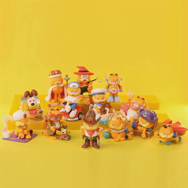 POP MART Garfield Day Dream Series загадочная коробка коллекционные милые фигурки героев подарок на день рождения детская игрушка-1