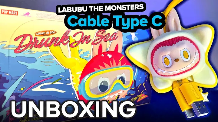 LABUBU THE MONSTERS POP MART Cable Blind Box Type C Unbox Complete Set of 6 Drunk In Sea Review