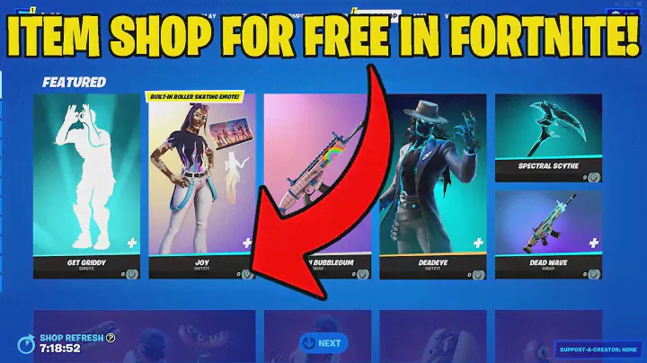 HOW TO GET 0 VBUCK ITEM SHOP IN FORTNITE!