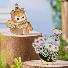 🛍 POP MART Puckys Tea вечерние Series-глухая коробка Badge Бесплатная доставка